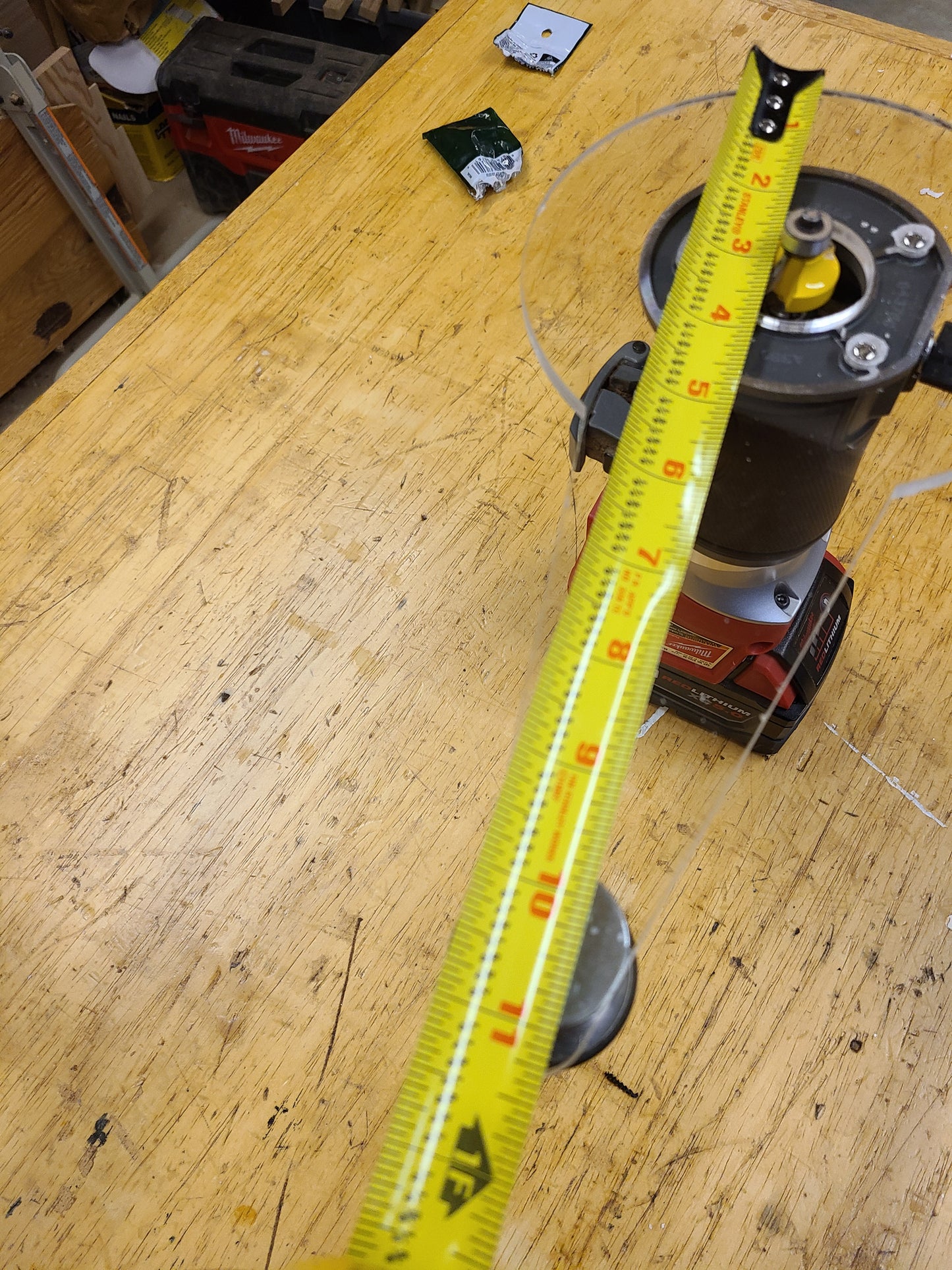 Universal Offset Router Base for Palm Routers and Laminate Trimmers