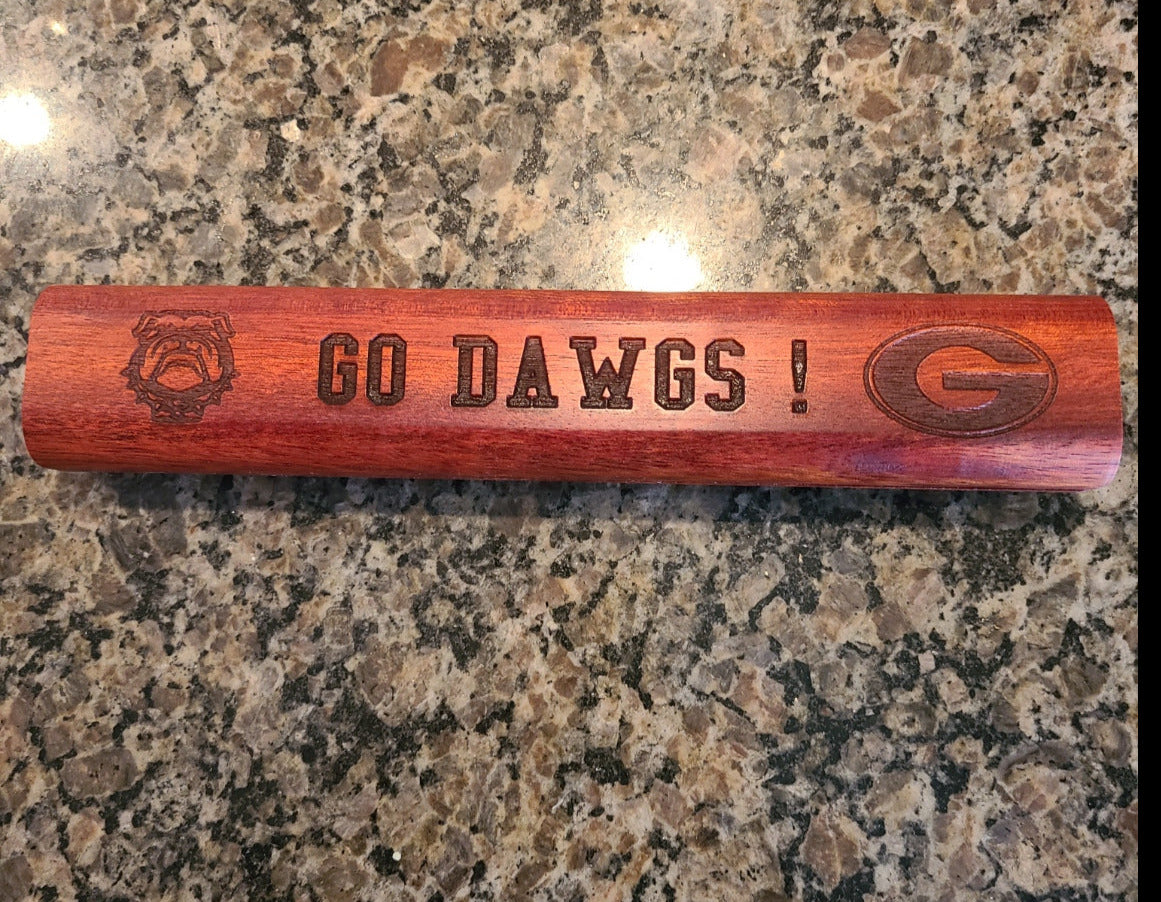 Replacement Handle for Big Green Egg BGE - Exotic Hardwood - Bubinga