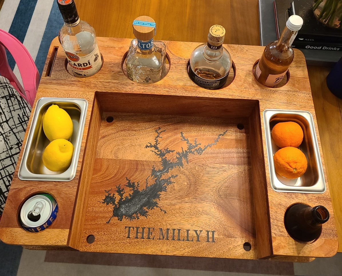 Backyard Serving Tray - Backyard Cocktail Serving Station