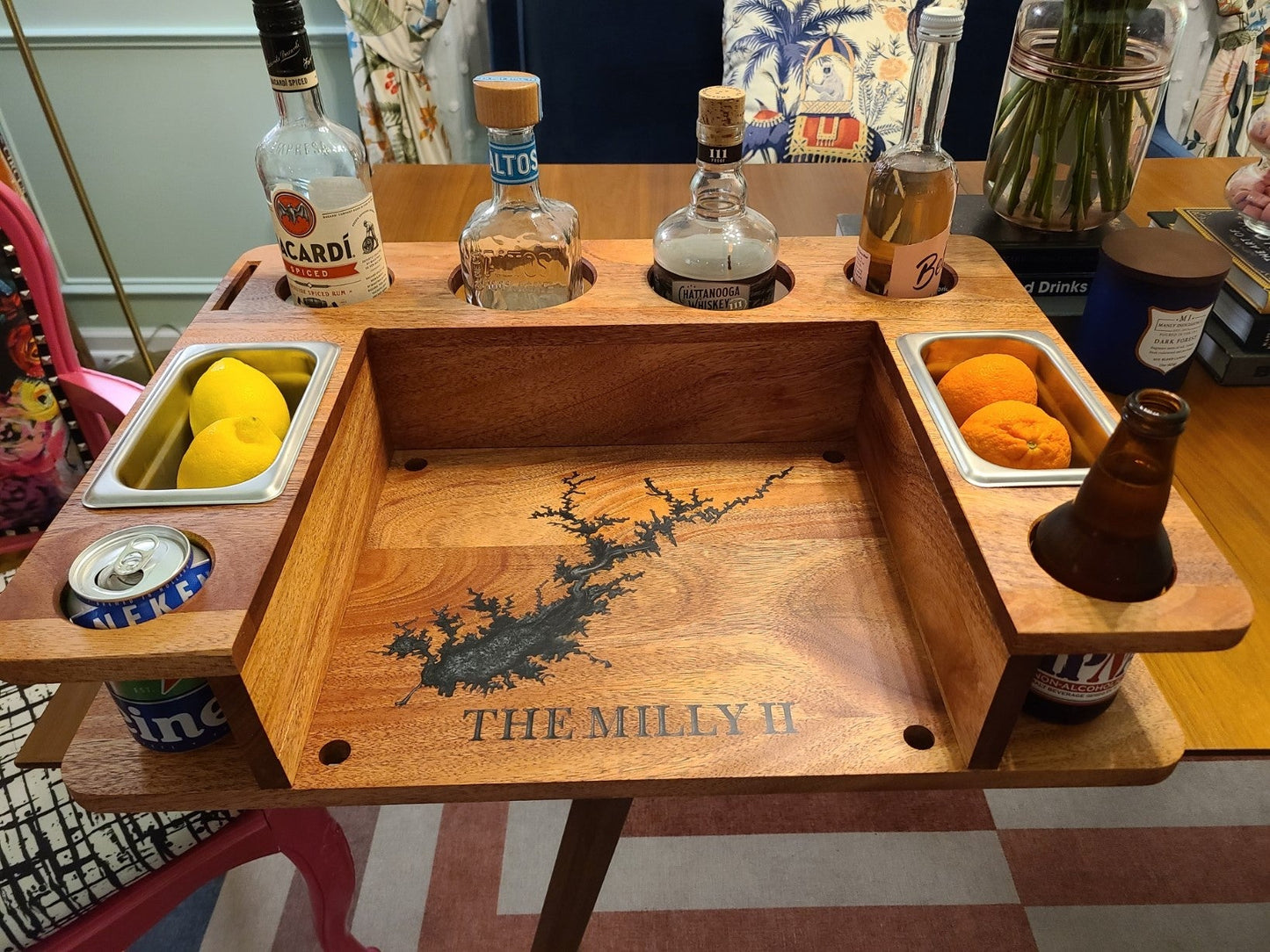 Backyard Serving Tray - Backyard Cocktail Serving Station