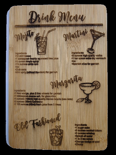 Backyard Serving Tray - Backyard Cocktail Serving Station