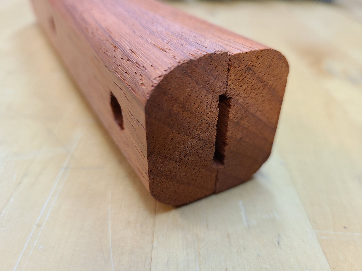 Replacement Handle for Big Green Egg BGE - Exotic Hardwood - Padauk