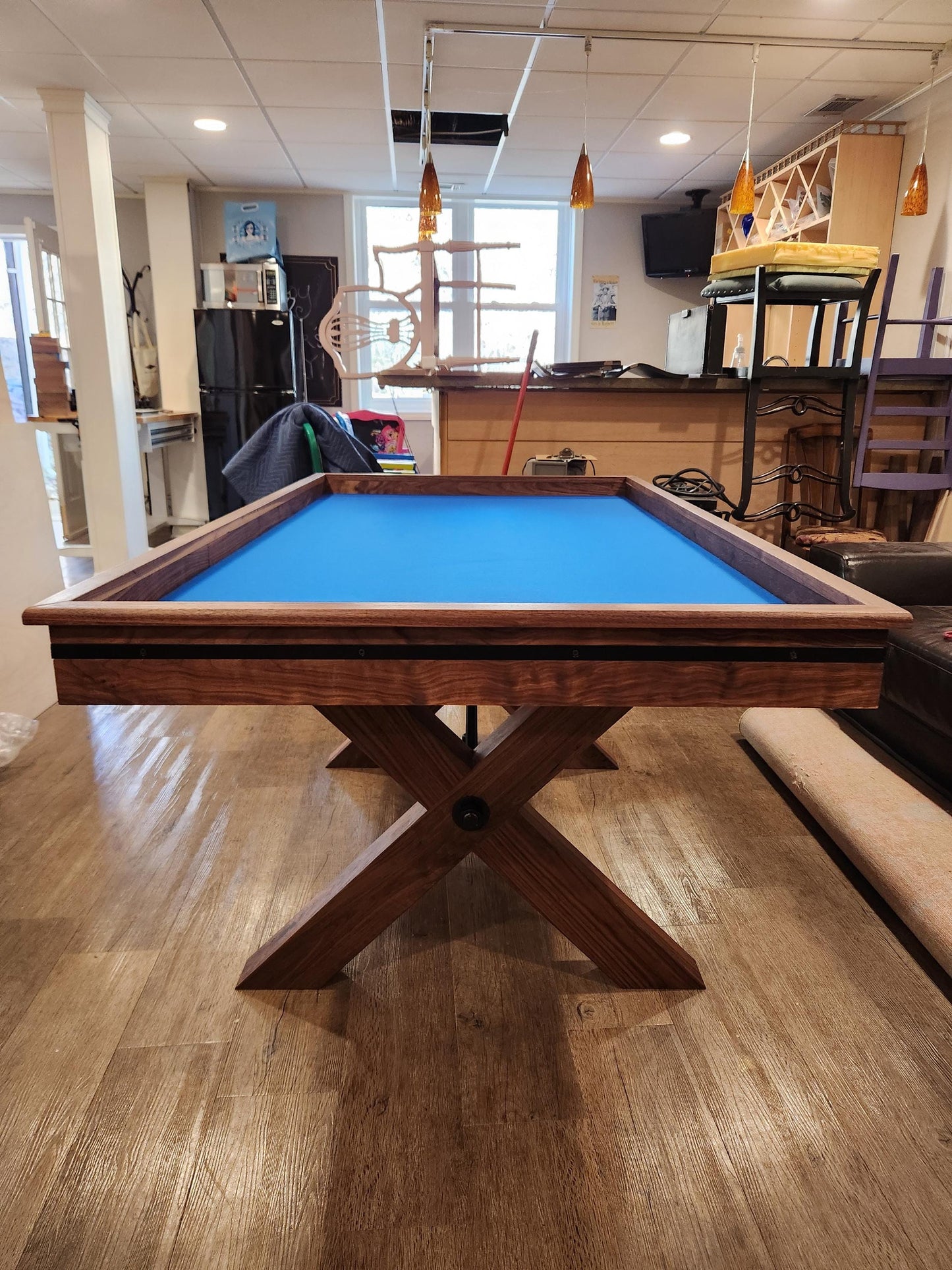 Walnut Gaming Table and Bench Plans | D&D RPG Woodworking (PDF Download)