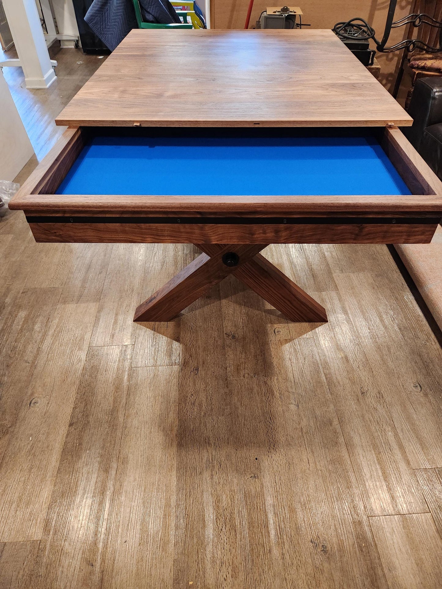 Walnut Gaming Table and Bench Plans | D&D RPG Woodworking (PDF Download)