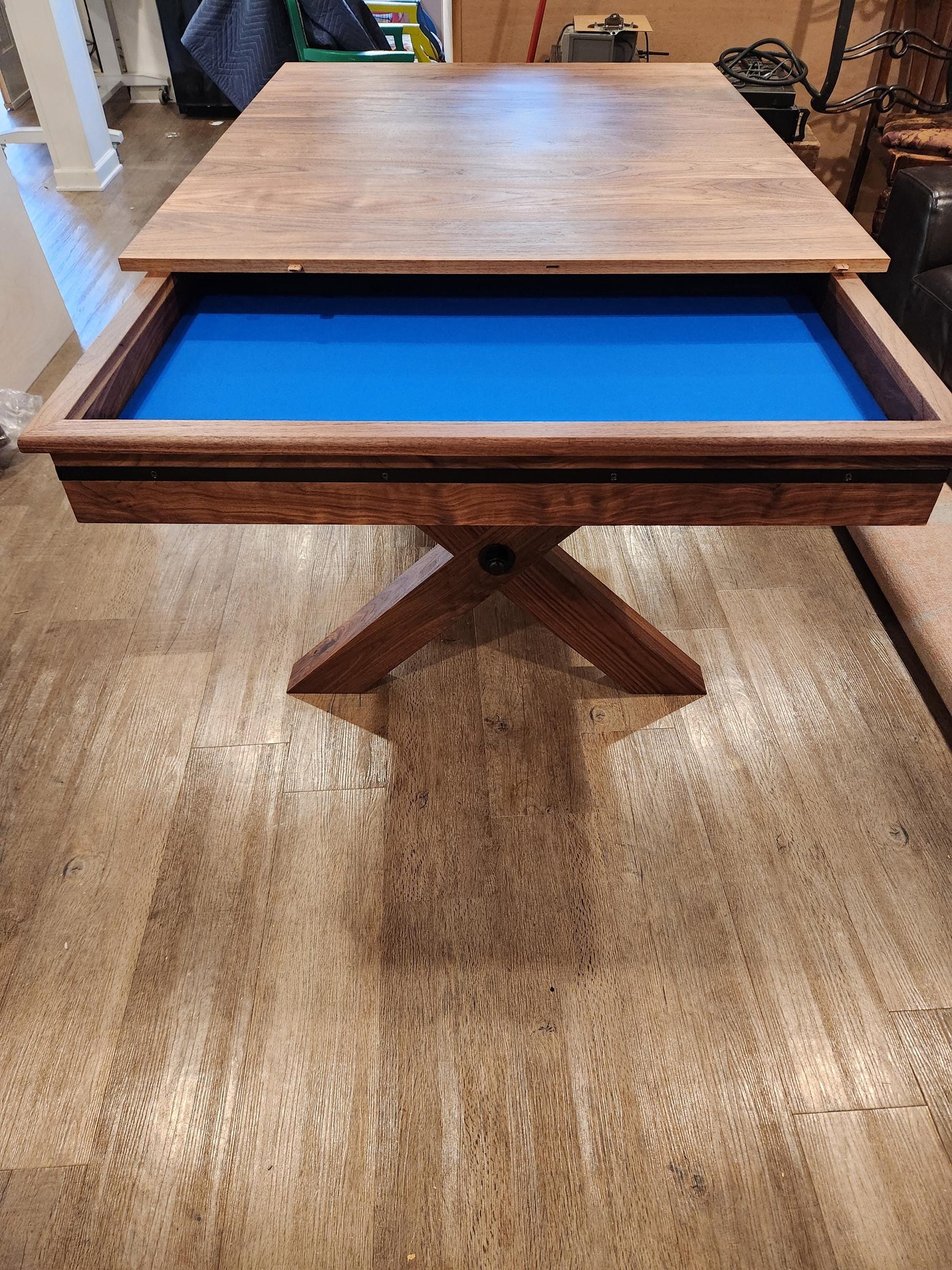 Walnut Gaming Table and Bench Plans | D&D RPG Woodworking (PDF Download)