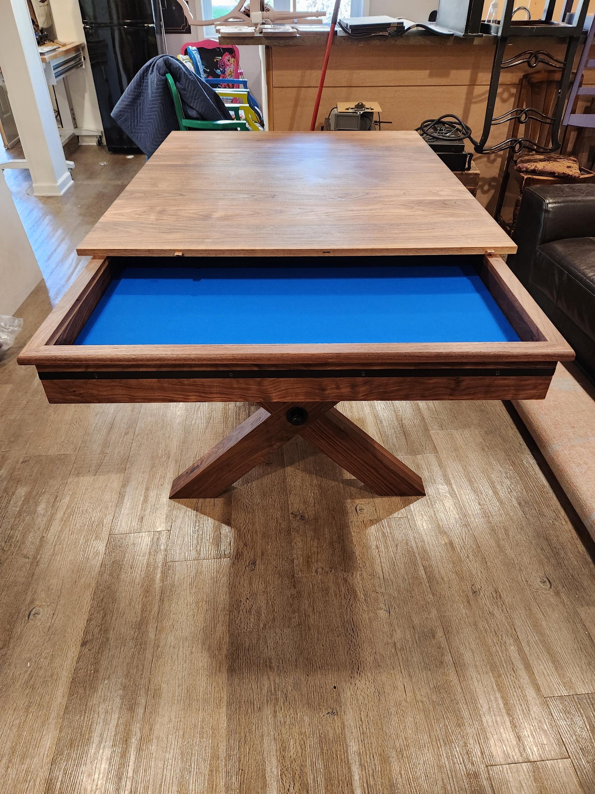 Walnut Gaming Table and Bench Plans | D&D RPG Woodworking (PDF Download)