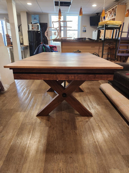 Walnut Gaming Table and Bench Plans | D&D RPG Woodworking (PDF Download)