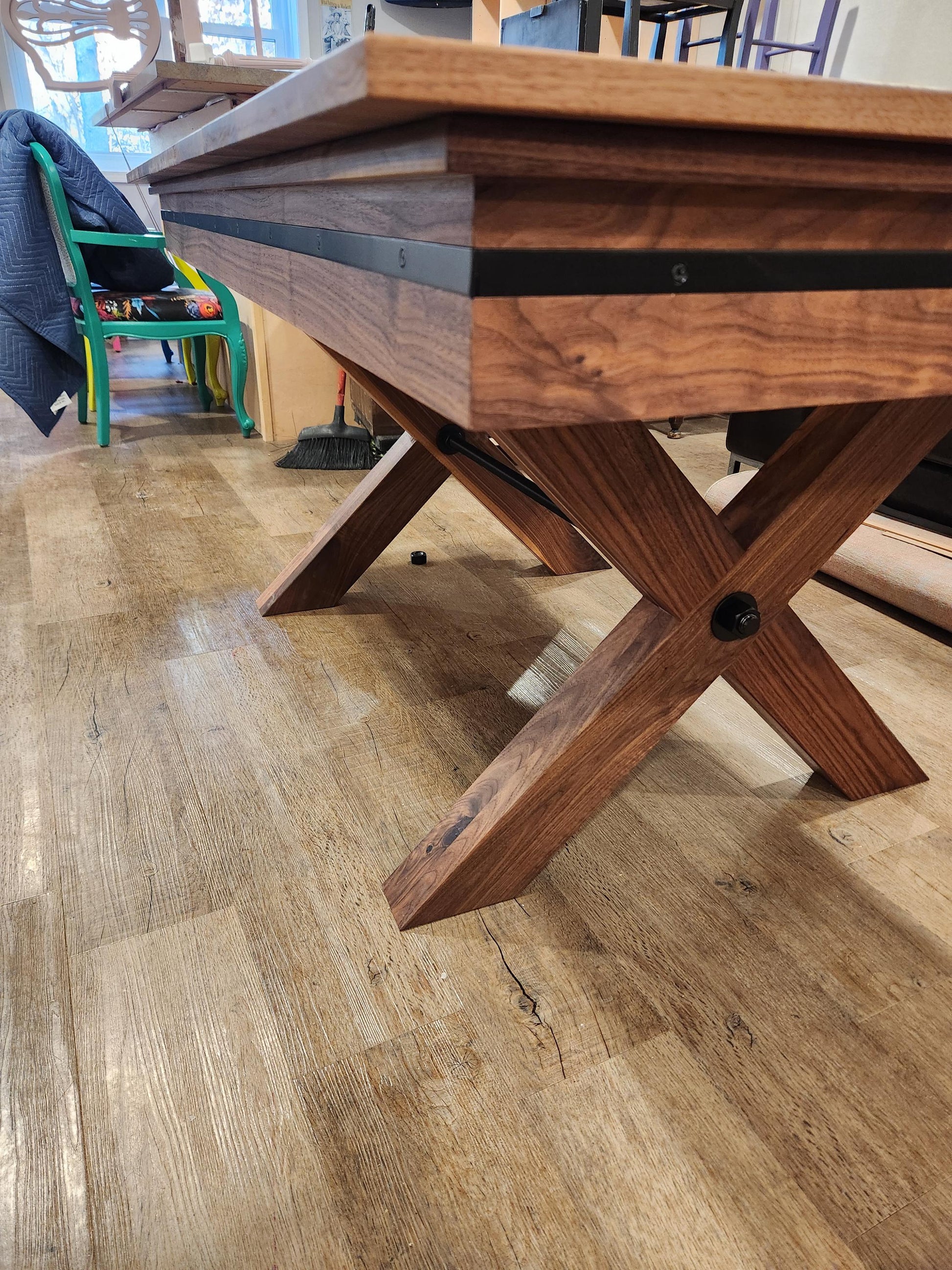 Walnut Gaming Table and Bench Plans | D&D RPG Woodworking (PDF Download)