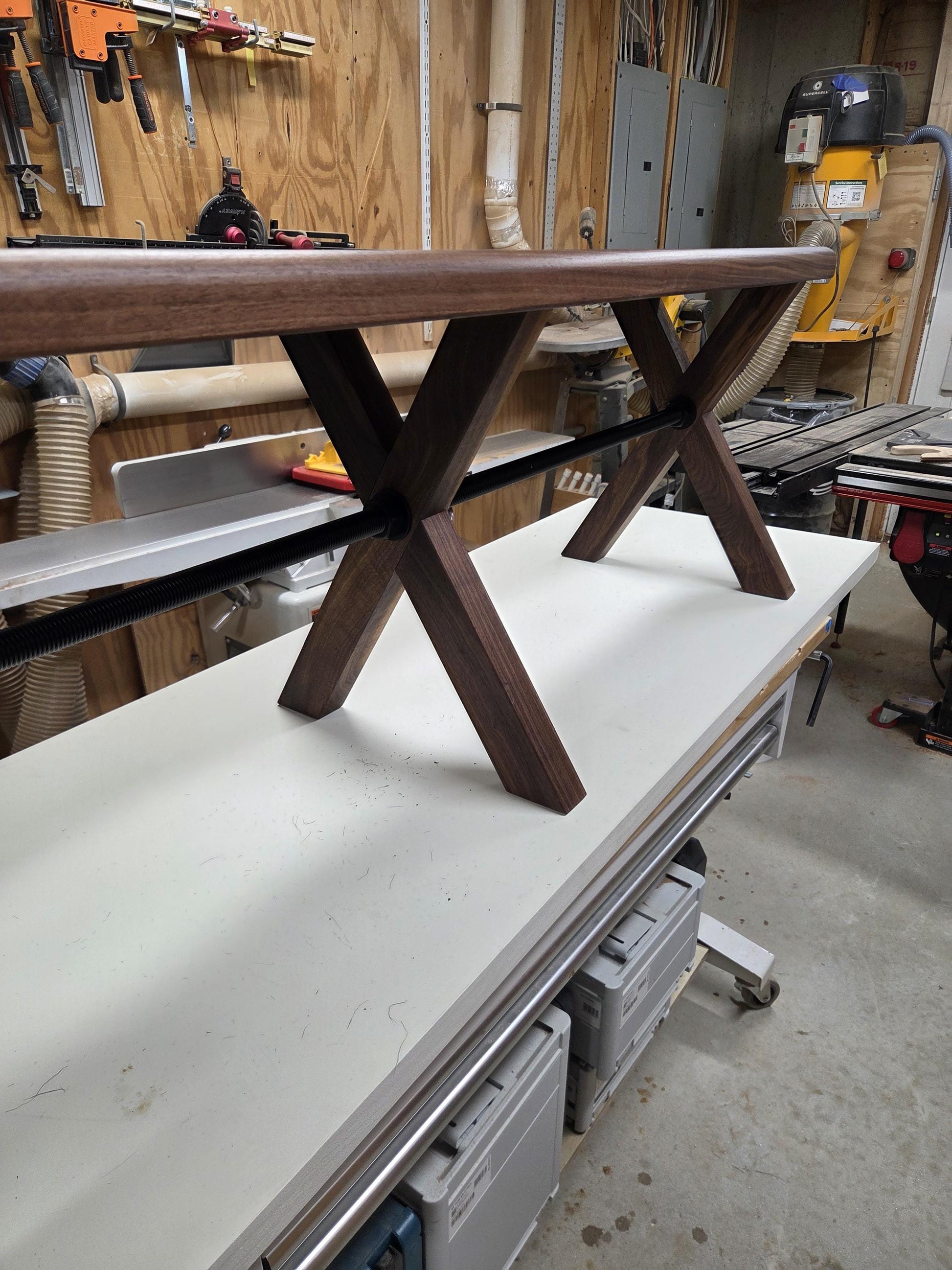 Custom Walnut Bench Plans | Modern Farmhouse Bench | DIY Woodworking Plans | Dining Bench 60" | Instant Digital Download
