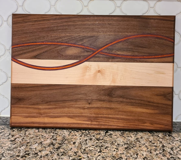Patterened Curved Stripes Cutting Board