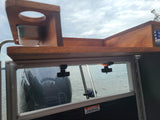 Mahogany Pontoon Boat Bar and Tray